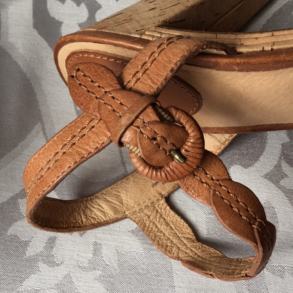 Frye Lena Leaf Leather High Heel Sandals - Picture 7 of 7